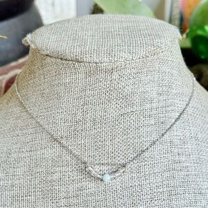 Dainty Aquamarine Necklace